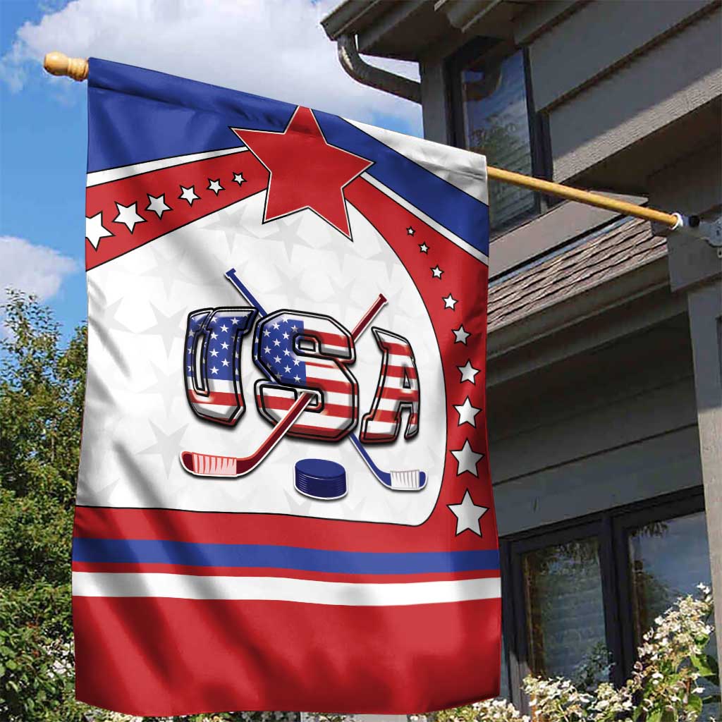 USA Ice Hockey Garden Flag Stars And Stripes
