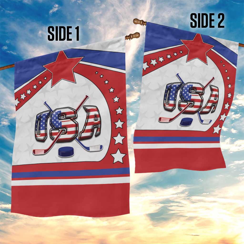 USA Ice Hockey Garden Flag Stars And Stripes