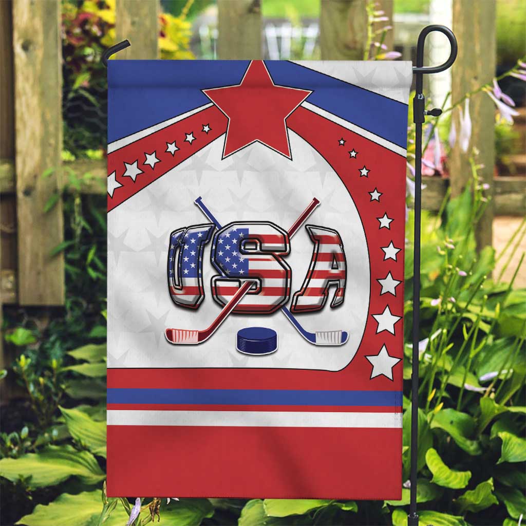 USA Ice Hockey Garden Flag Stars And Stripes