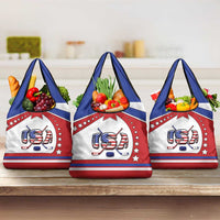 USA Ice Hockey Grocery Bag Stars And Stripes