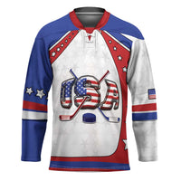 Custom USA Ice Hockey Hockey Jersey Stars And Stripes