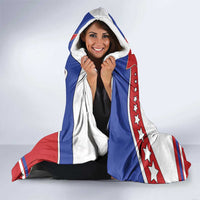 USA Ice Hockey Hooded Blanket Stars And Stripes