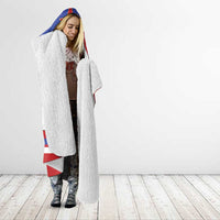 USA Ice Hockey Hooded Blanket Stars And Stripes