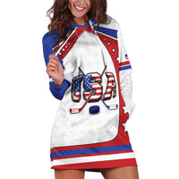 Custom USA Ice Hockey Hoodie Dress Stars And Stripes