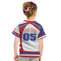 Custom USA Ice Hockey Kid T Shirt Stars And Stripes