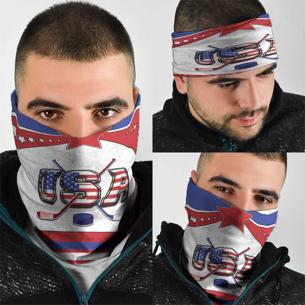 USA Ice Hockey Neck Gaiter Stars And Stripes