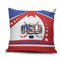 USA Ice Hockey Pillow Cover Stars And Stripes