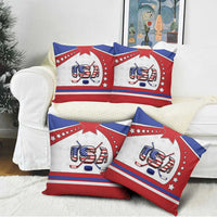 USA Ice Hockey Pillow Cover Stars And Stripes