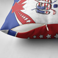 USA Ice Hockey Pillow Cover Stars And Stripes