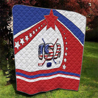 USA Ice Hockey Quilt Stars And Stripes