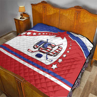 USA Ice Hockey Quilt Stars And Stripes