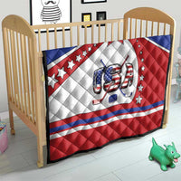 USA Ice Hockey Quilt Stars And Stripes