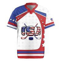 Custom USA Ice Hockey Rugby Jersey Stars And Stripes