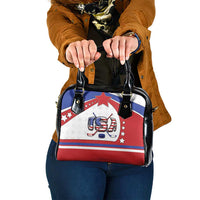 USA Ice Hockey Shoulder Handbag Stars And Stripes