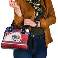 USA Ice Hockey Shoulder Handbag Stars And Stripes