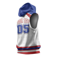 Custom USA Ice Hockey Sleeveless Hoodie Stars And Stripes