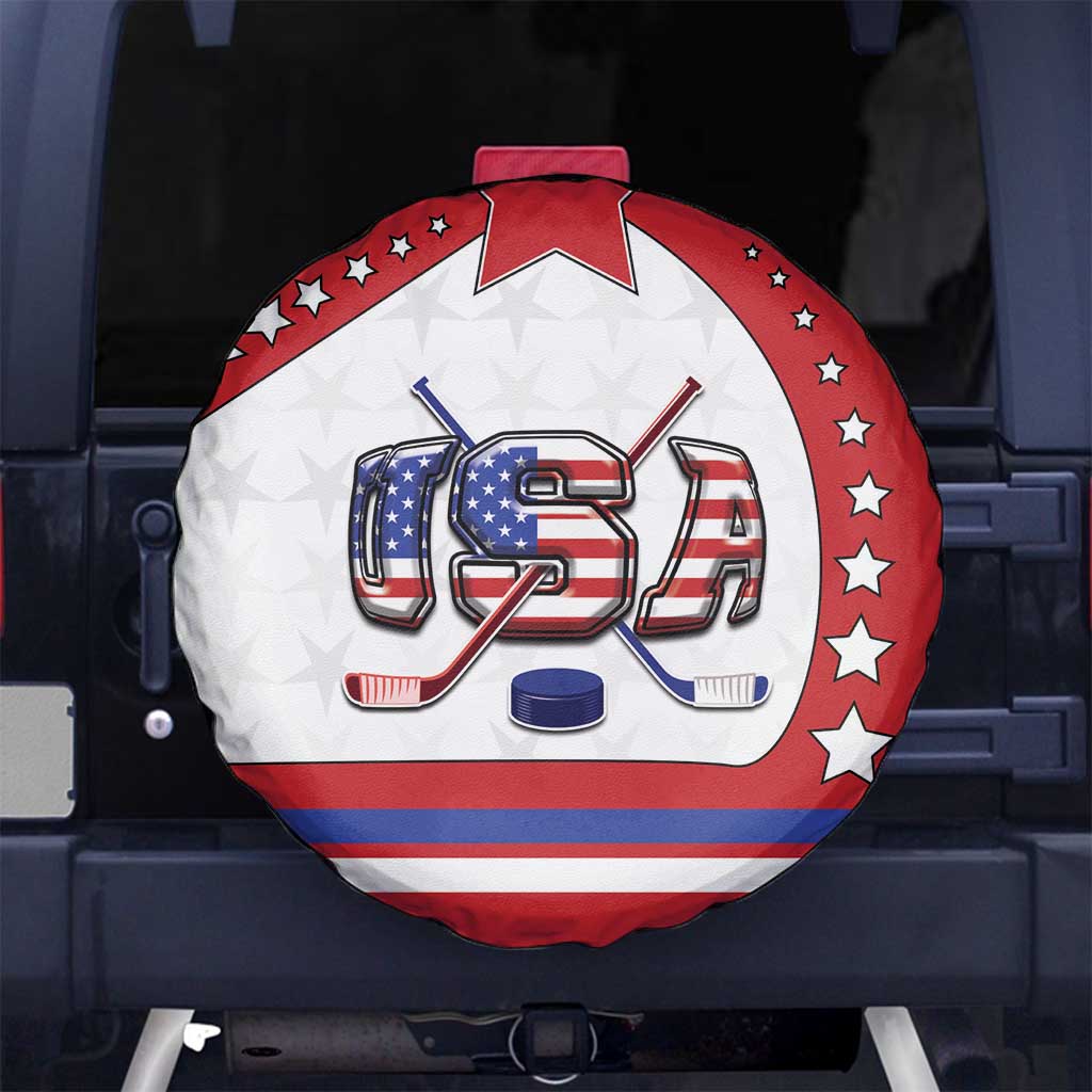 USA Ice Hockey Spare Tire Cover Stars And Stripes
