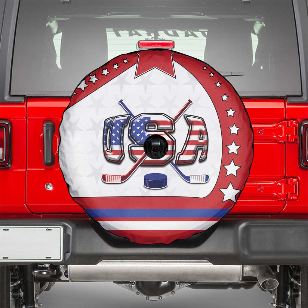 USA Ice Hockey Spare Tire Cover Stars And Stripes