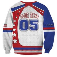 Custom USA Ice Hockey Sweatshirt Stars And Stripes