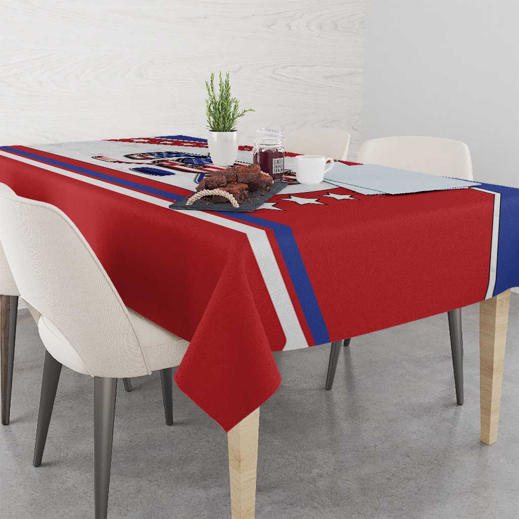 USA Ice Hockey Tablecloth Stars And Stripes