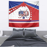 USA Ice Hockey Tapestry Stars And Stripes