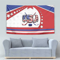 USA Ice Hockey Tapestry Stars And Stripes