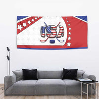 USA Ice Hockey Tapestry Stars And Stripes