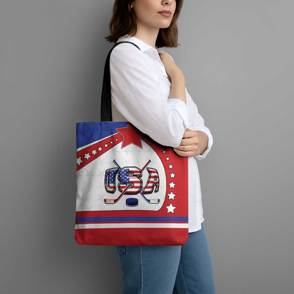 USA Ice Hockey Tote Bag Stars And Stripes