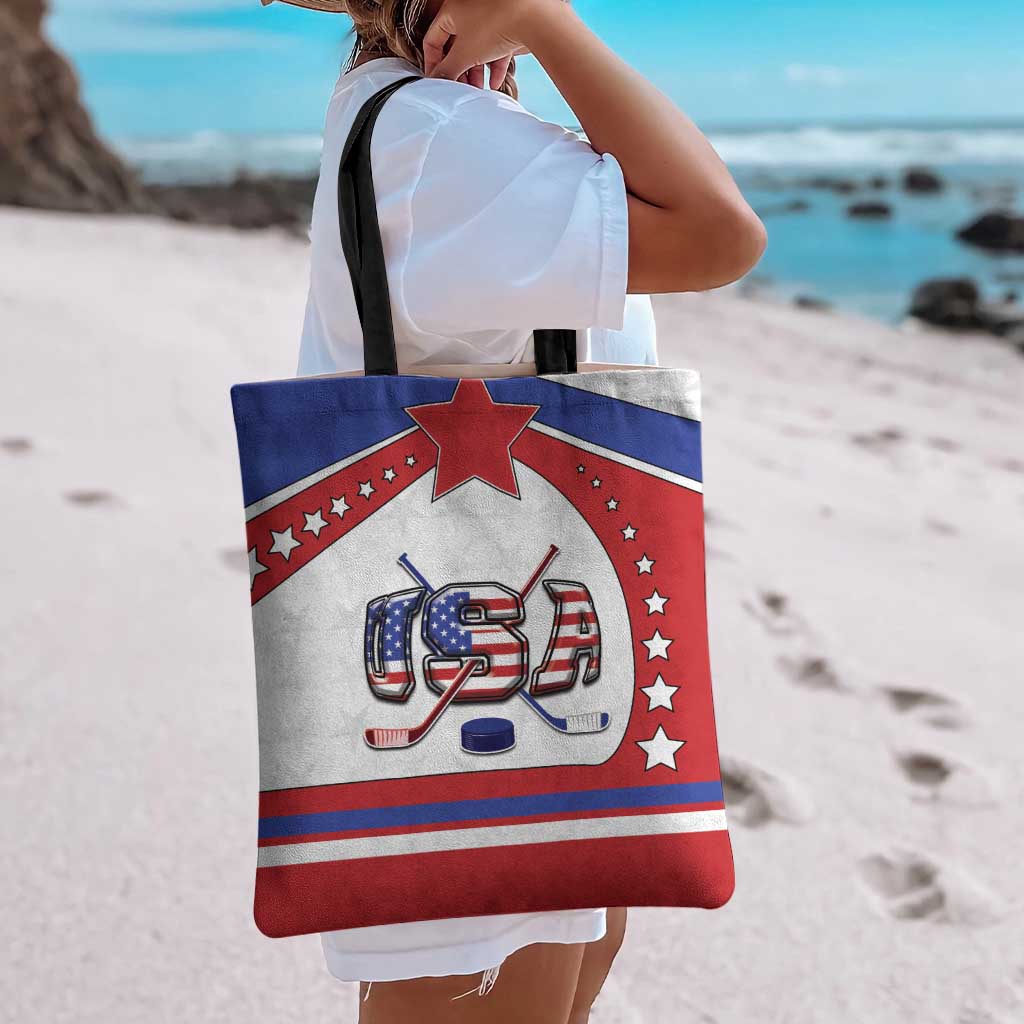 USA Ice Hockey Tote Bag Stars And Stripes