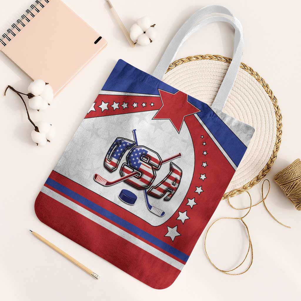 USA Ice Hockey Tote Bag Stars And Stripes