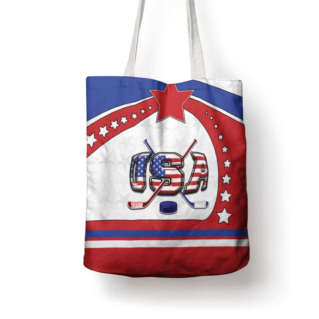 USA Ice Hockey Tote Bag Stars And Stripes