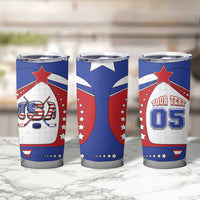 Custom USA Ice Hockey Tumbler Cup Stars And Stripes