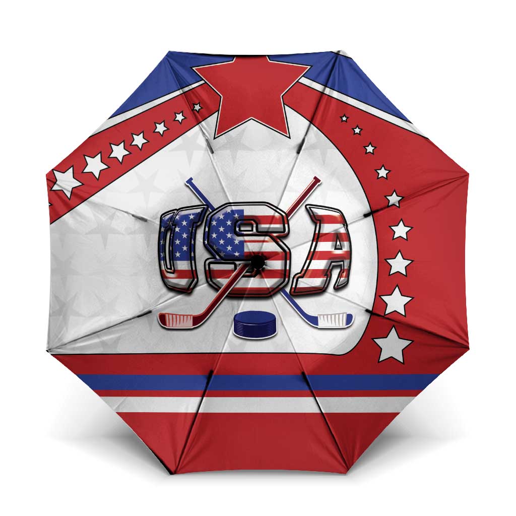USA Ice Hockey Umbrella Stars And Stripes