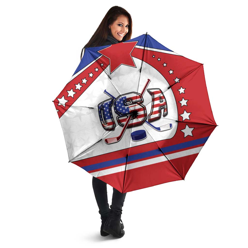 USA Ice Hockey Umbrella Stars And Stripes