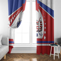 USA Ice Hockey Window Curtain Stars And Stripes