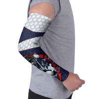 Personalized USA Golf Arm Sleeves Powerful Eagle