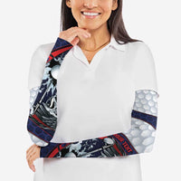 Personalized USA Golf Arm Sleeves Powerful Eagle