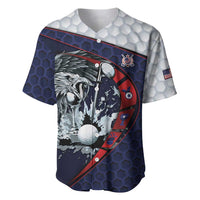 Personalized USA Golf Baseball Jersey Powerful Eagle