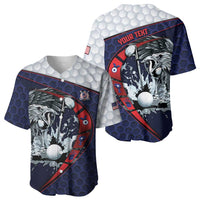 Personalized USA Golf Baseball Jersey Powerful Eagle
