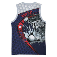 Personalized USA Golf Basketball Jersey Powerful Eagle