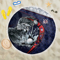 USA Golf Beach Blanket Powerful Eagle