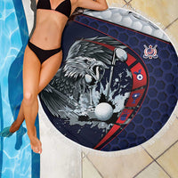 USA Golf Beach Blanket Powerful Eagle