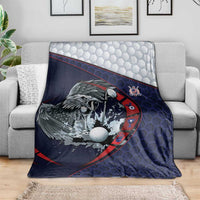 USA Golf Blanket Powerful Eagle