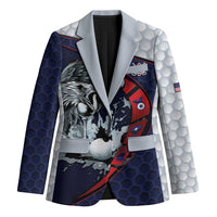 Personalized USA Golf Blazer Powerful Eagle