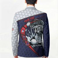 Personalized USA Golf Blazer Powerful Eagle
