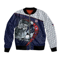 Personalized USA Golf Bomber Jacket Powerful Eagle
