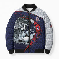 Personalized USA Golf Bomber Puffer Jacket Powerful Eagle