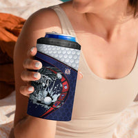 Personalized USA Golf 4 in 1 Can Cooler Tumbler Powerful Eagle