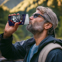 Personalized USA Golf 4 in 1 Can Cooler Tumbler Powerful Eagle