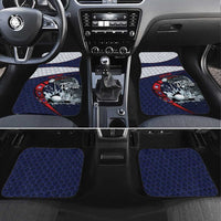 Personalized USA Golf Car Mats Powerful Eagle